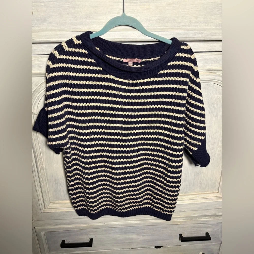 Calypso St Barth Chunky Knit Rolled‎ Neck Sweater Preppy Nautical Quiet Luxury